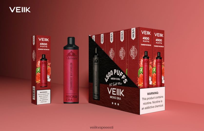 FLT08X1 maasikas arbuus VEIIK Micko Era 4500 pihustust ühekordselt 30 mg - VEIIK Vape Eesti