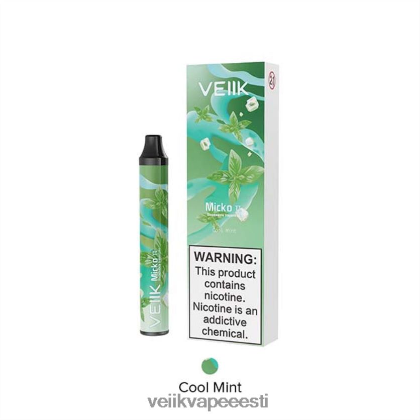 FLT08X22 lahe piparmünt VEIIK Micko Pie ühekordne vape 600 pahvi - VEIIK Vape Tallinn