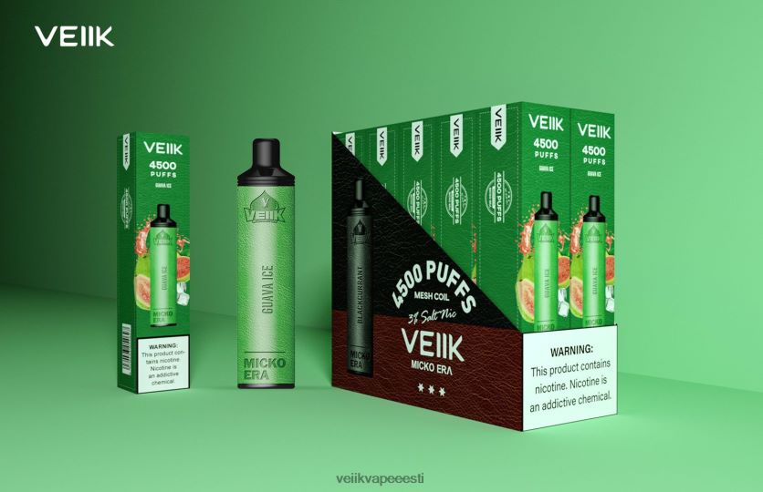 FLT08X2 guajaav jää VEIIK Micko Era 4500 pihustust ühekordselt 30 mg - VEIIK Vape Tallinn