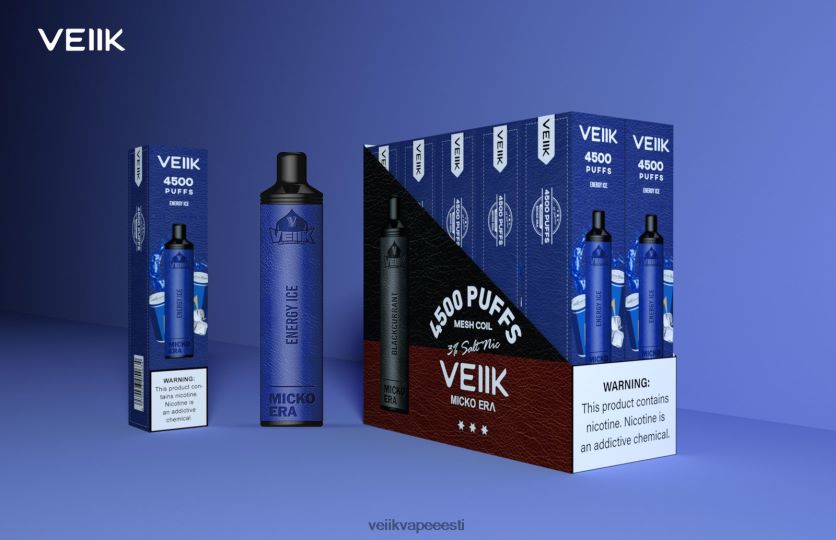 FLT08X7 energia jää VEIIK Micko Era 4500 pihustust ühekordselt 30 mg - VEIIK Vape Micko Q